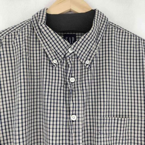 ギャップ Gap 90S 紺タグ チェック L/S BDシャツ メンズ  XL